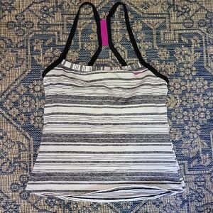 Striped Black and White Women's Nike Athletic Top